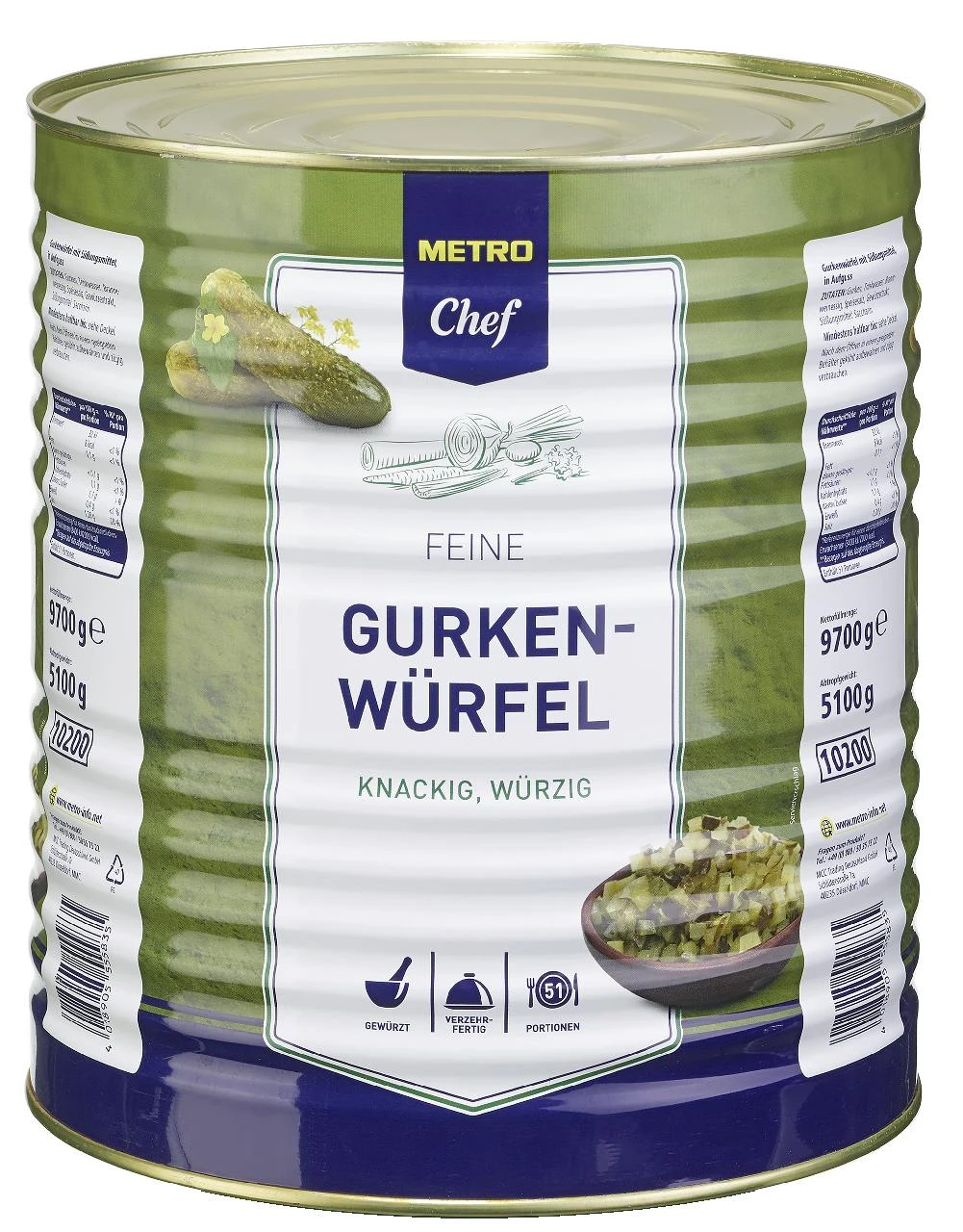 METRO Chef Gurkenwürfel (10,2 L)