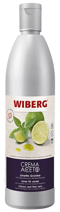WIBERG Crema Di Aceto Limette-Grüntee Essigzubereitung Mit Italienischem Weißweinessig (500 Ml)