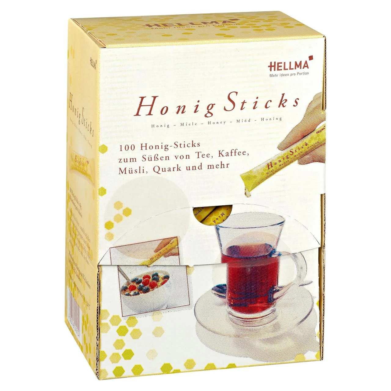 Hellma Honig-Sticks Flüssig 100 Portionen X 8g (800g) - Image 6