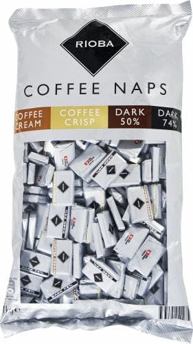 RIOBA Schokolade Swiss Coffee Naps Mischung 200 Portionen X 5 G (1 Kg)