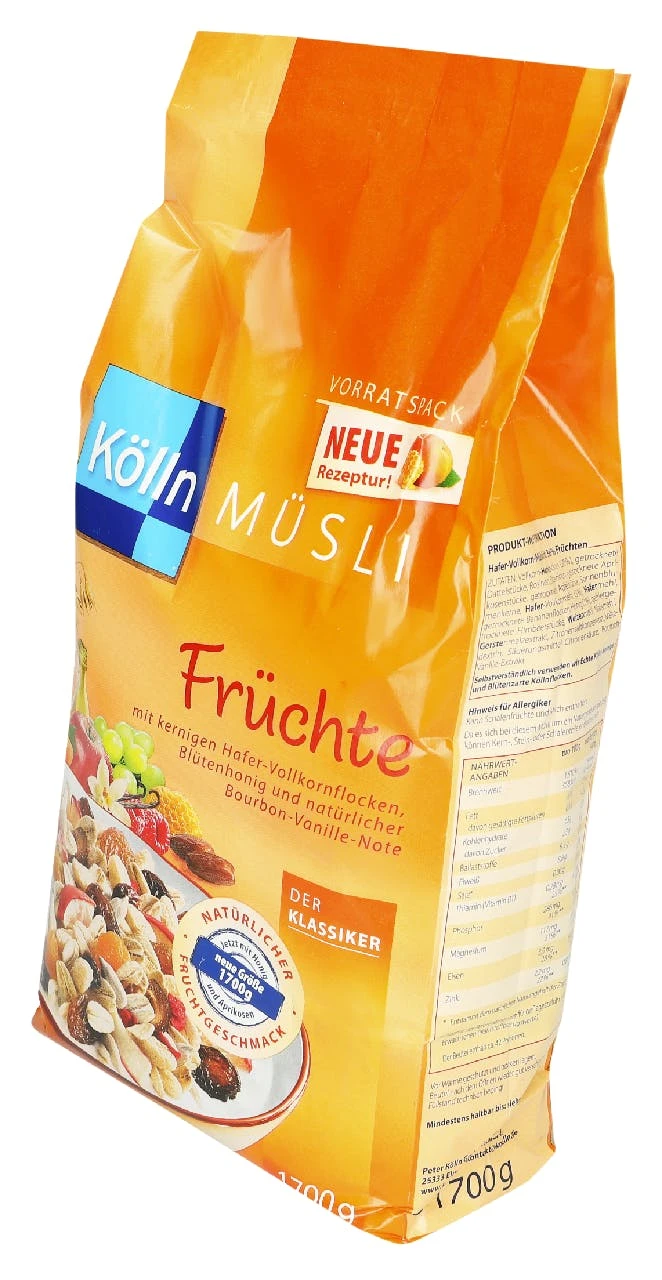 Kölln Müsli Früchte Ohne Zuckerzusatz (1,7kg) - Image 2