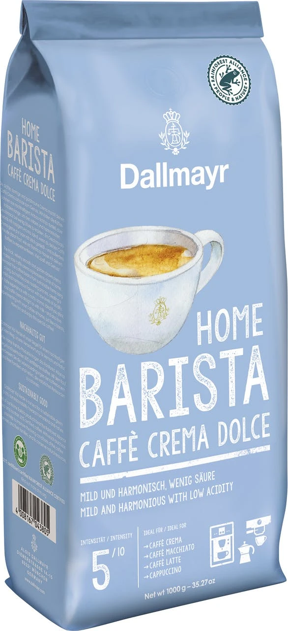 Dallmayr Kaffeebohnen Home Barista Crema Dolce (1 Kg) - Image 6