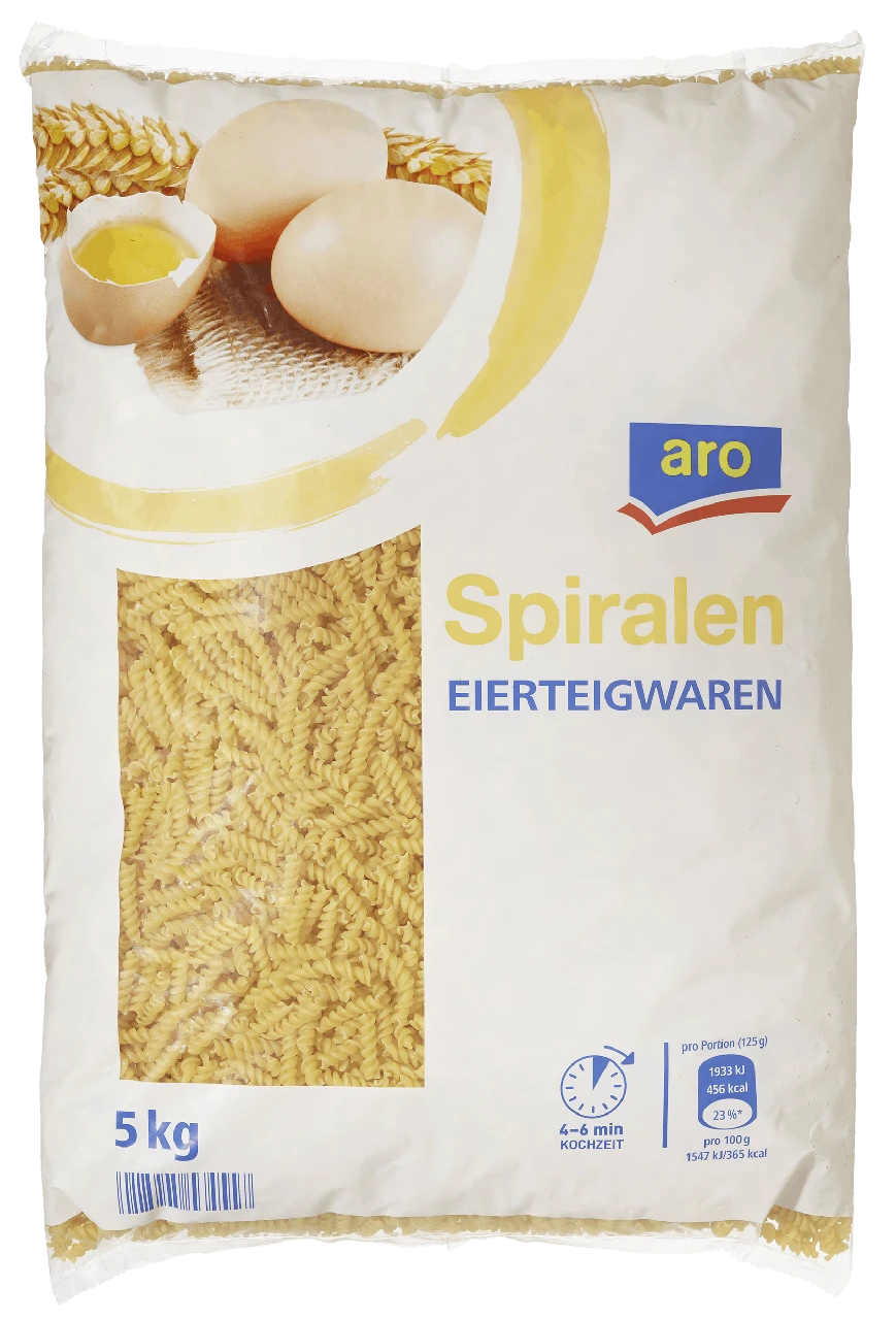 Aro Spiralen Nudeln (5 Kg)