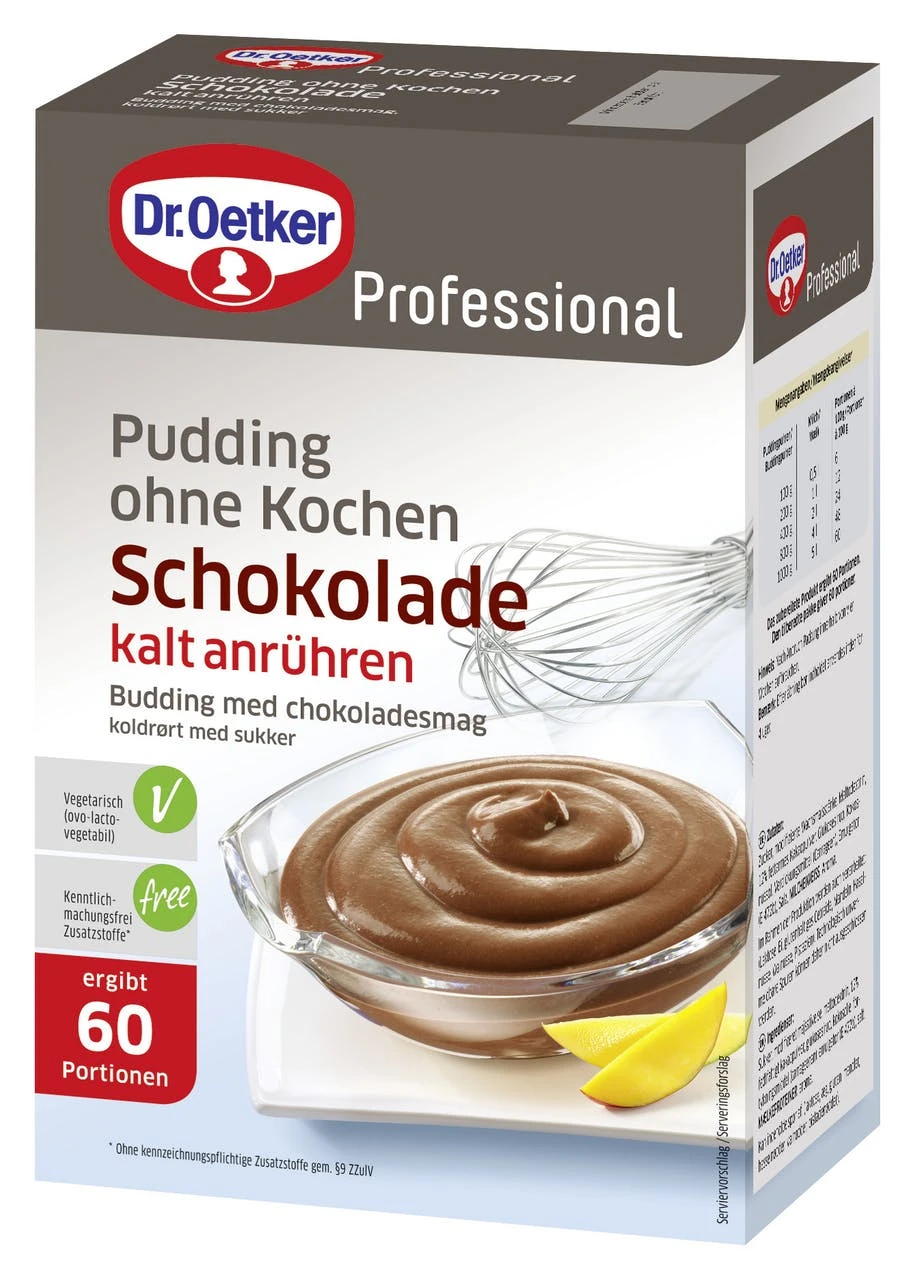 Dr. Oetker Professional Pudding Ohne Kochen Vanille Geschmack (1 Kg) - Image 2
