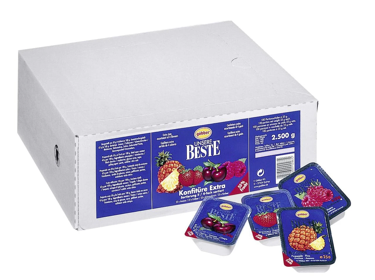 RIOBA Konfitüre Extra Sortiment 100 Portionen X 25 G (2,5 Kg) - Image 4