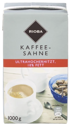 Rioba Kaffeesahne 10 % Fett (1 L)