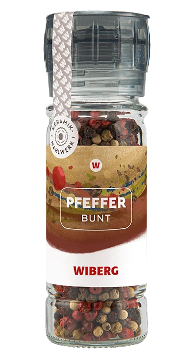 WIBERG Gewürzmühle Pfeffer Bunt Ganz (43 G)