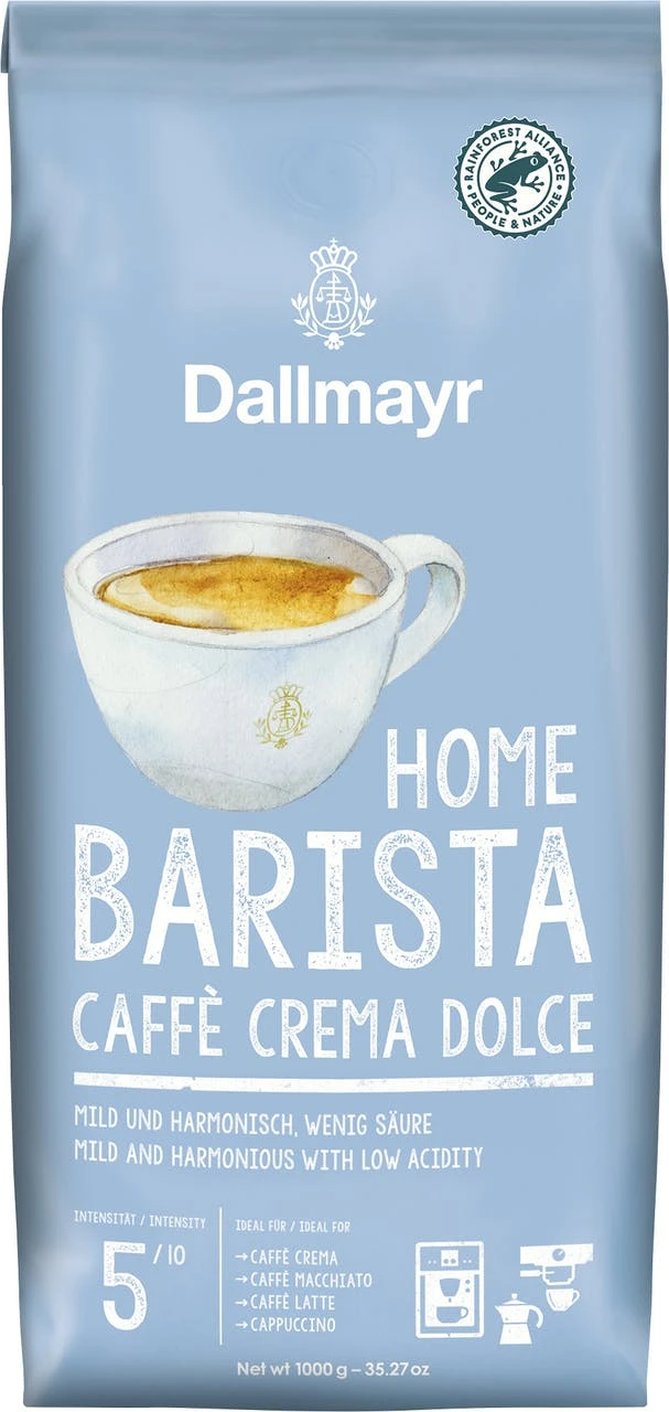 Dallmayr Kaffeebohnen Home Barista Crema Dolce (1 Kg)