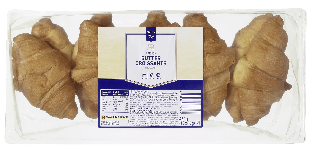 METRO Chef Croissants 10 X 45 G (450 G)