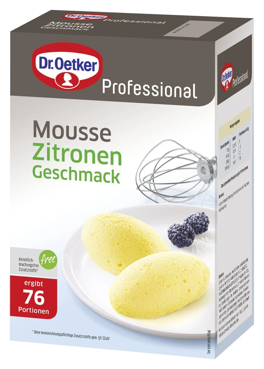Dr. Oetker Professional Dessertpulver Mousse Zitrone (1 Kg)