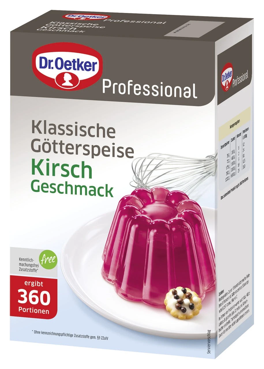 Dr. Oetker Professional Götterspeise Himbeer Dessertpulver (1 Kg) - Image 2