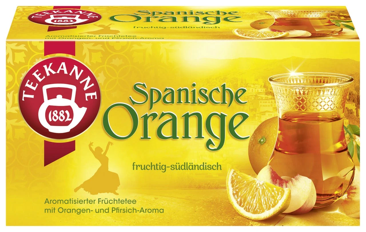 Teekanne Früchtetee Spanische Orange 20 Teebeutel (50 G)