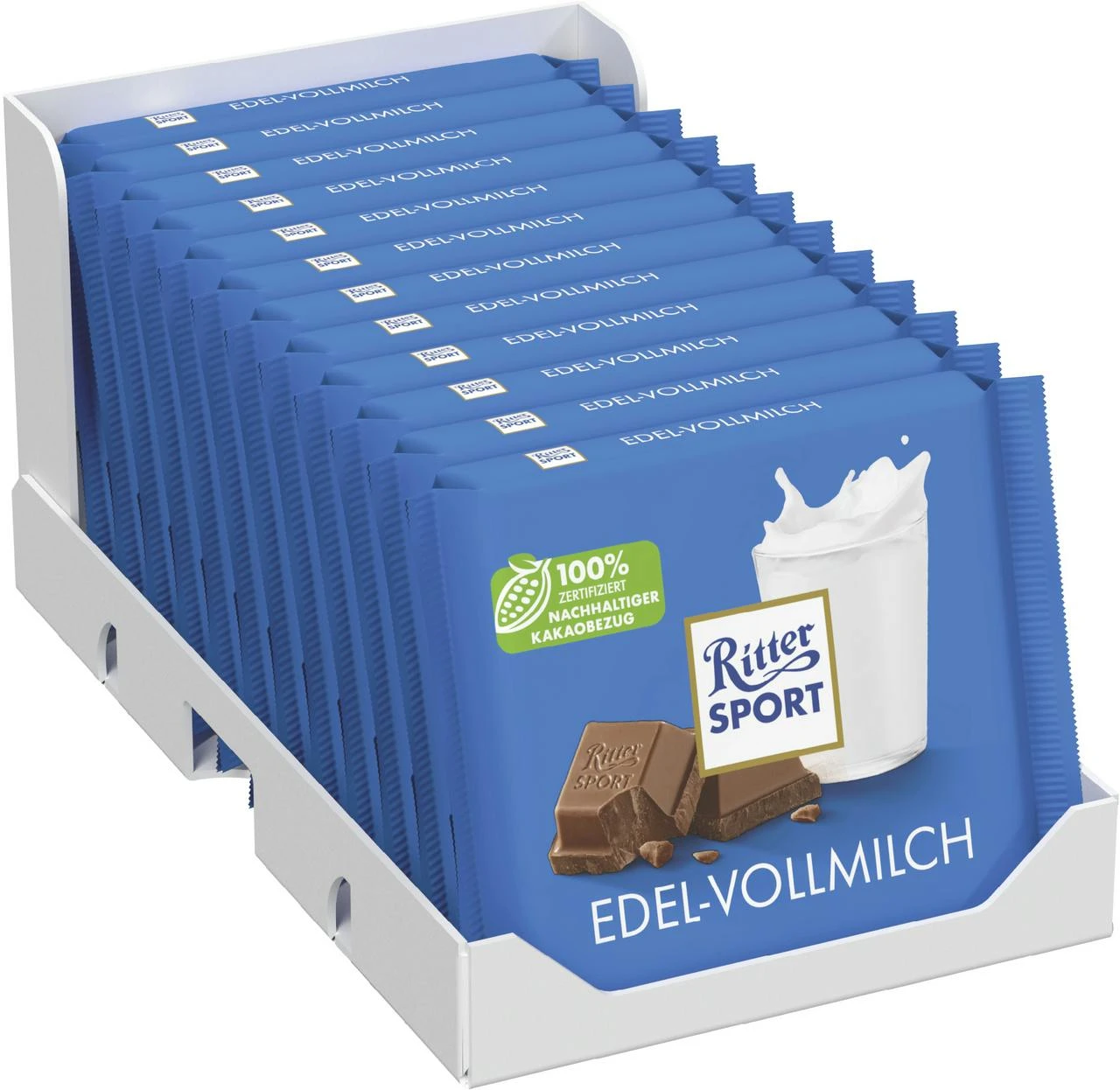 Ritter Sport Bunte Vielfalt Nugat 13 X 100 G (1,3 Kg) - Image 2