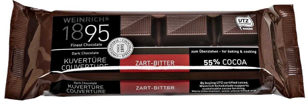 Weinrich Kuvertüre Weiße Schokolade 28 % Kakaogehalt (200 G) - Image 5