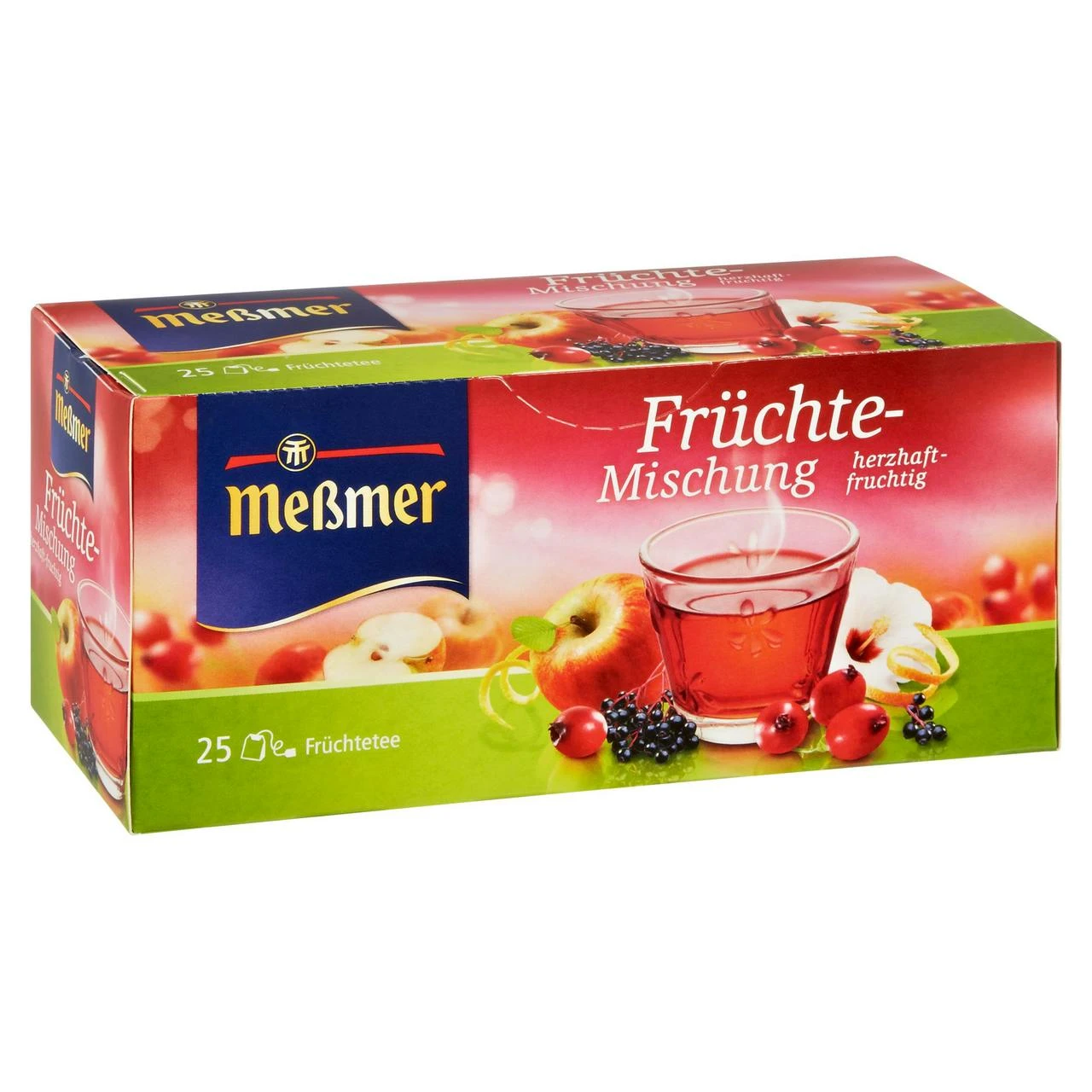 Meßmer Früchtetee Hagebuttentee Mischung 25 Teebeutel (75g) – Bild 2