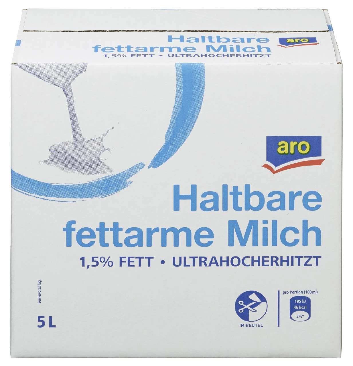 METRO Chef Fettarme H-Milch 1,5 % Fett (5 L) - Image 2
