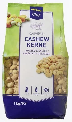 METRO Chef Cashewkerne Gesalzen & Geröstet (1 Kg)