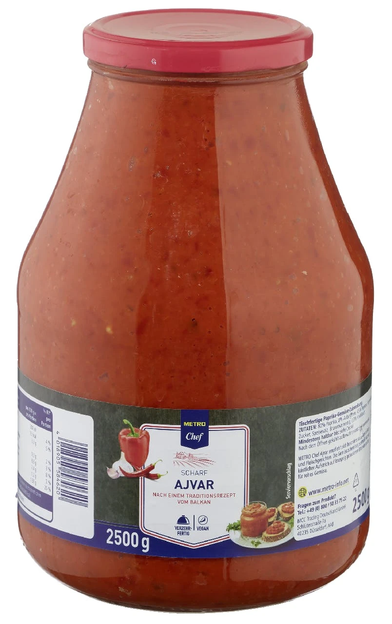 METRO Chef Ajvar Scharf (2,5 Kg) – Bild 2