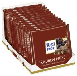 Ritter Sport Tafelschokolade Trauben Nuss 12 X 100 G (1,2 Kg)