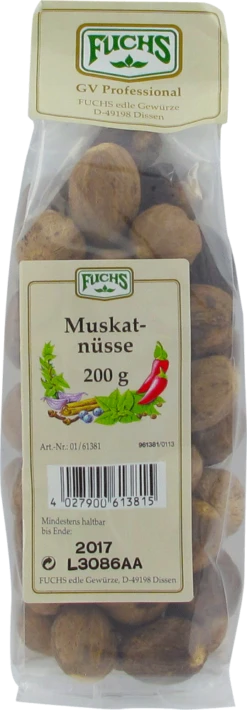 Fuchs Muskatnuss Ganz (200g)