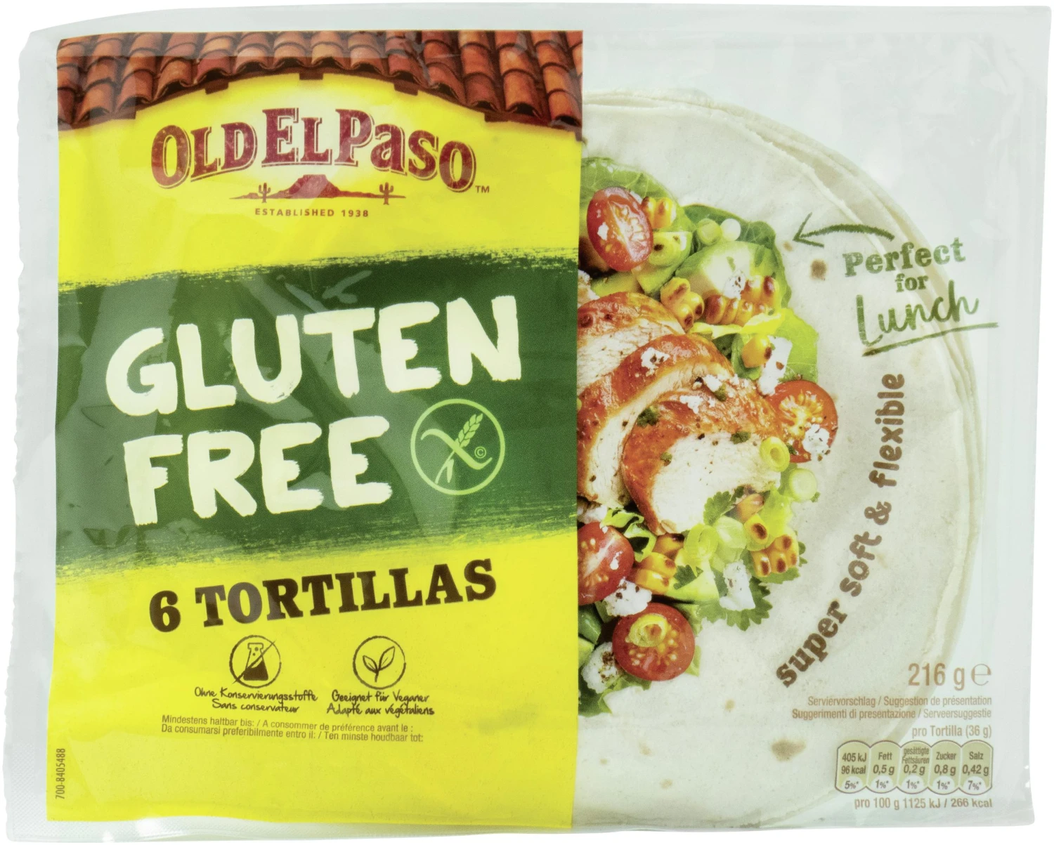 OLD EL PASO Tortillas, Glutenfrei (216 G)