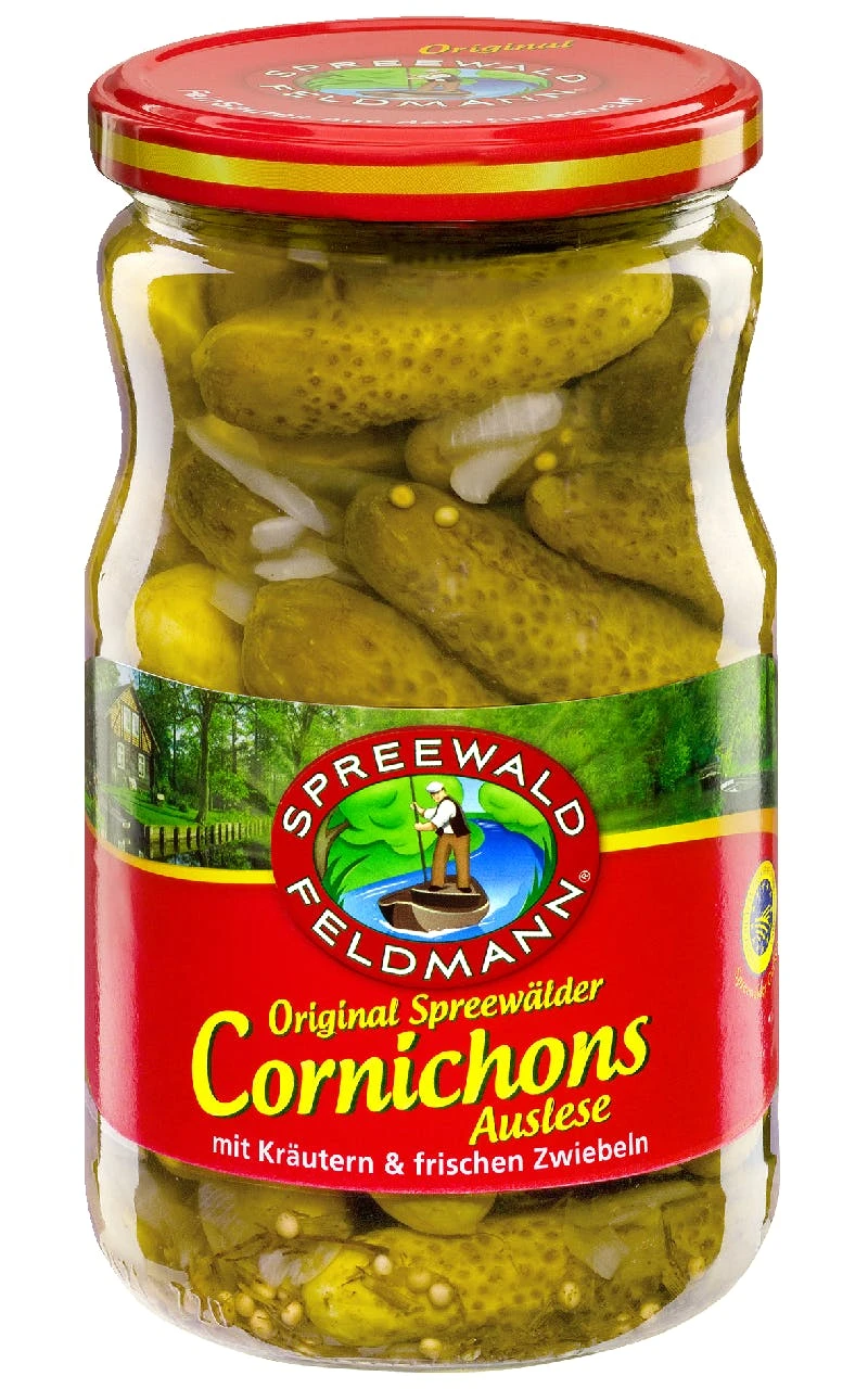 Spreewald-Feldmann Cornichons Mit Kräutern & Frischen Zwiebeln (2,45 Kg) - Image 4